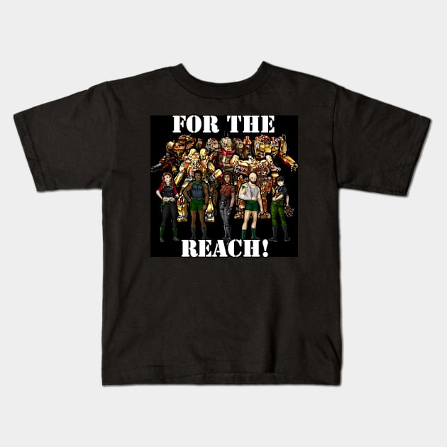 For the Reach! Kids T-Shirt by Oswald's Oddities